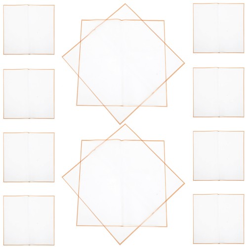 Gold edged transparent floral - edged,