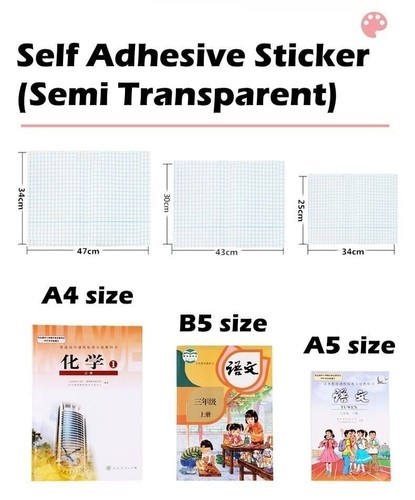 Size self adhesive - a4, book